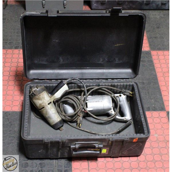 LOT OF VINTAGE TOOLS INCLUDES ROCKWELL SAW