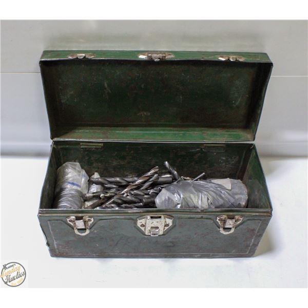 ESTATE LOT METAL BOX WITH VARIOUS BITS