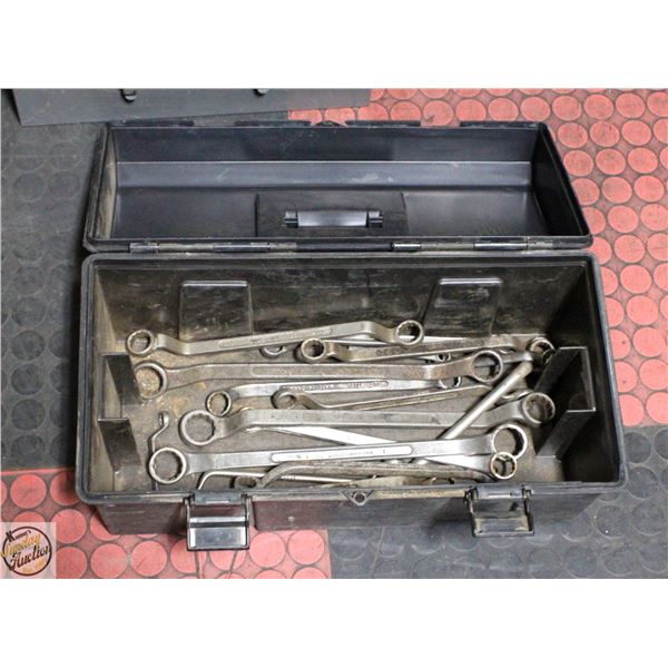 TOOLBOX FILLED VARIOUS DOUBLE BOX END WRENCHES