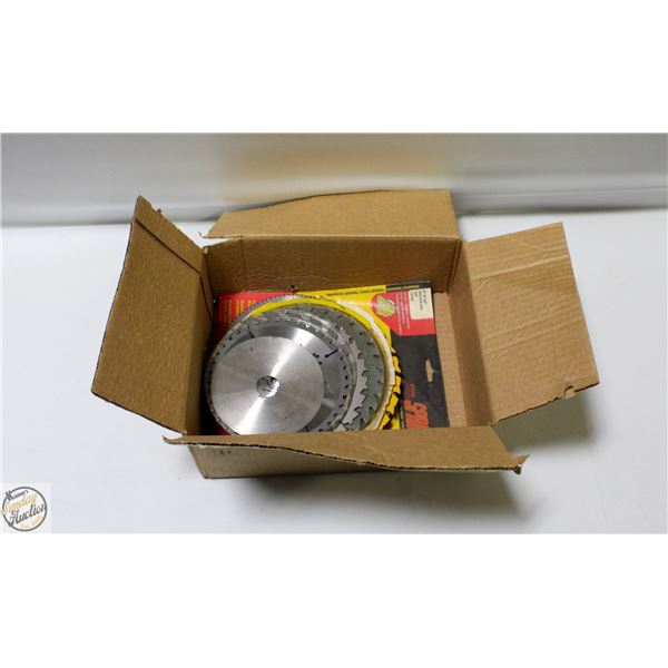 LOT OF VARIOUS STYLE SAW BLADES