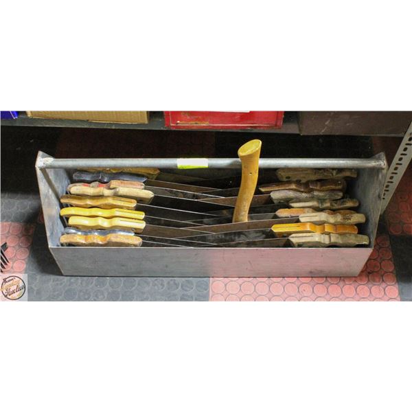LOT OF VARIOUS VINTAGE SAWS FOR PAINTING OR