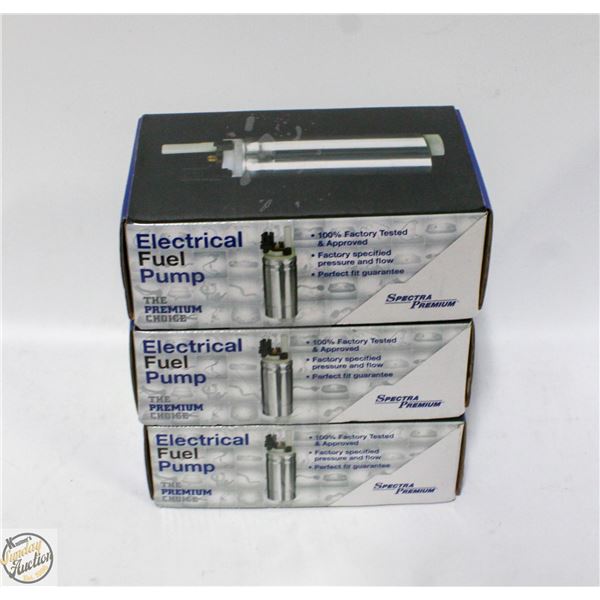 LOT OF 3 ELECTRIC FUEL PUMPS MODELS: