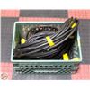 Image 1 : LOT OF INDUSTRIAL LONG BLACK EXTENTION CORDS