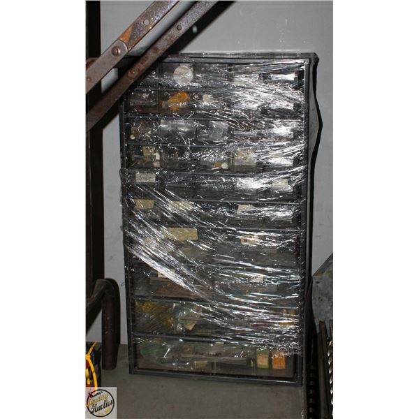 VINTAGE GARAGE BIT ORGANIZER MISSING 1 DRAWER