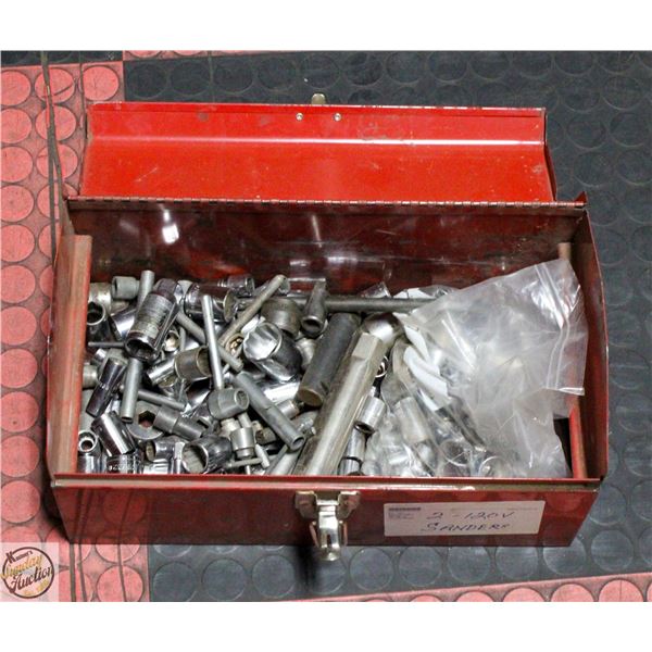 ESTATE LOT OF VARIOUS SOCKETS IN TOOLBOX