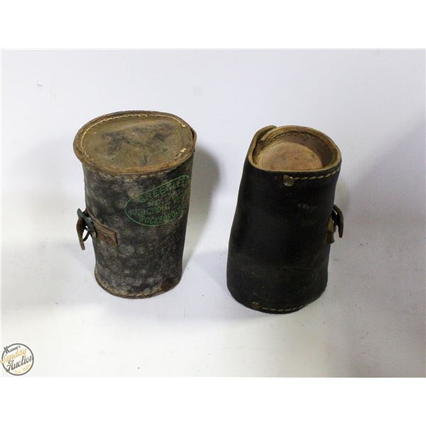 2 VINTAGE GREENLEE 1-1/2" CONDUIT KNOCKOUT IN