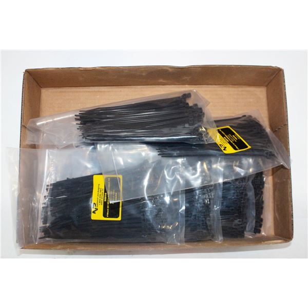 10 OF 100 BLACK 6" CABLE ZIP TIES TOTAL 1000 PCS