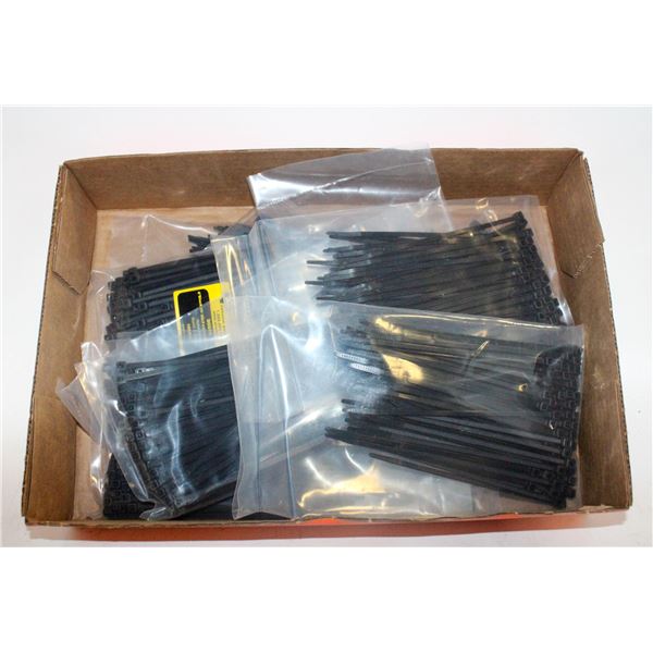 10 OF 100 BLACK 6" CABLE ZIP TIES TOTAL 1000 PCS