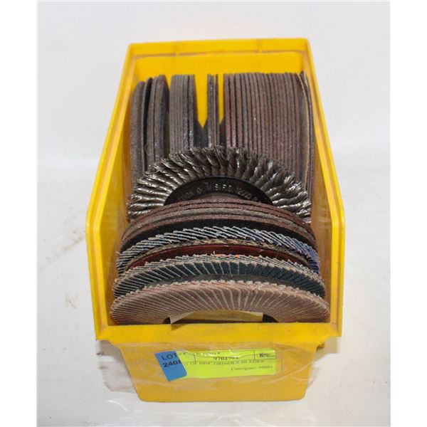 LOT OF DISC GRINDER BLADES