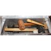 Image 1 : ESTATE TOOLBOX OF VARIOUS MALLETS