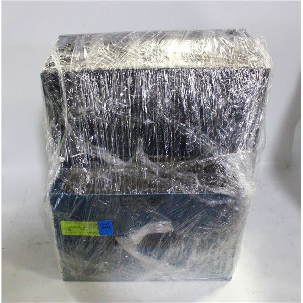 2 VINTAGE PLASTIC DRAWER STORAGE SHELF