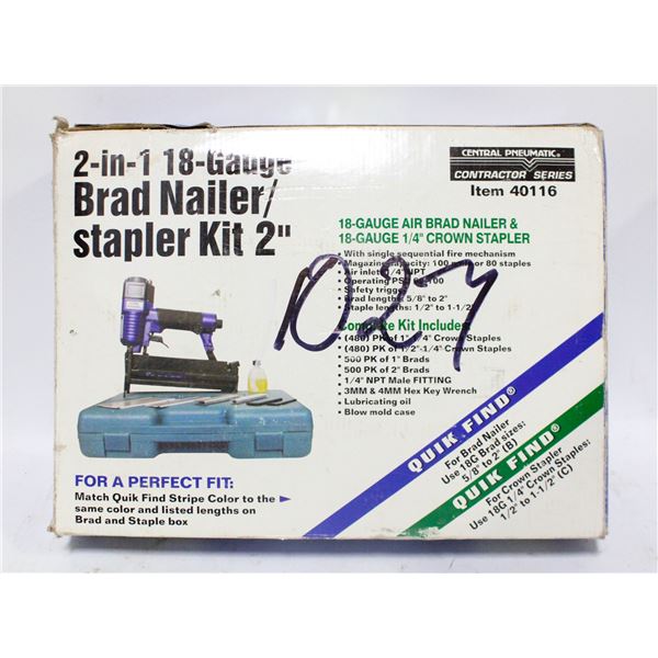 VINTAGE 2 IN 1 BRAD NAILER/STAPLER MODEL 40116
