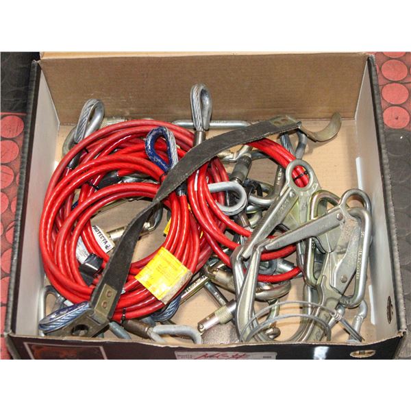 LOT OF VARIOUS INDUSTRIAL CARABINERS & COATED