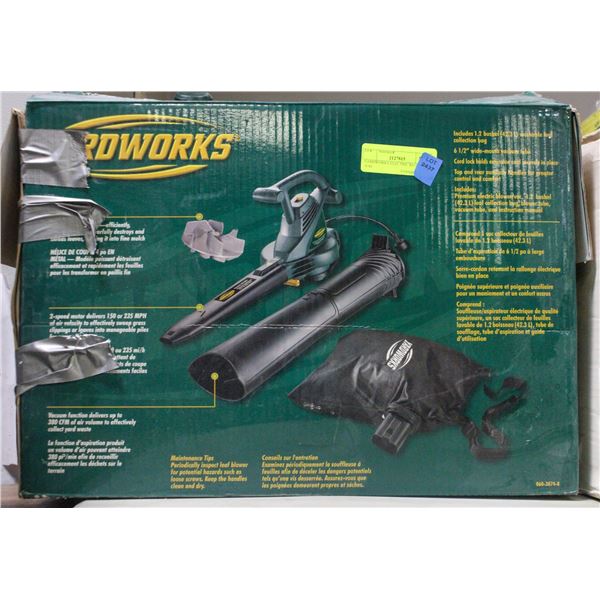 YARDWORKS ELECTRIC BLOWER/VAC