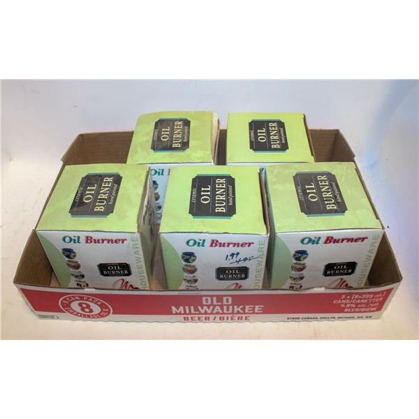 FLAT OF 5 NEW OLD STOCK POTPOURRI POTS