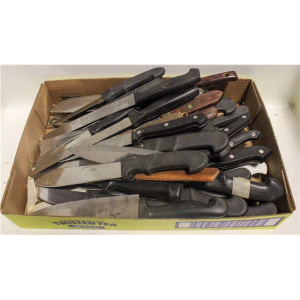 LOT OF ESTATE KNIVES - NEED CLEANING FROM STORAGE