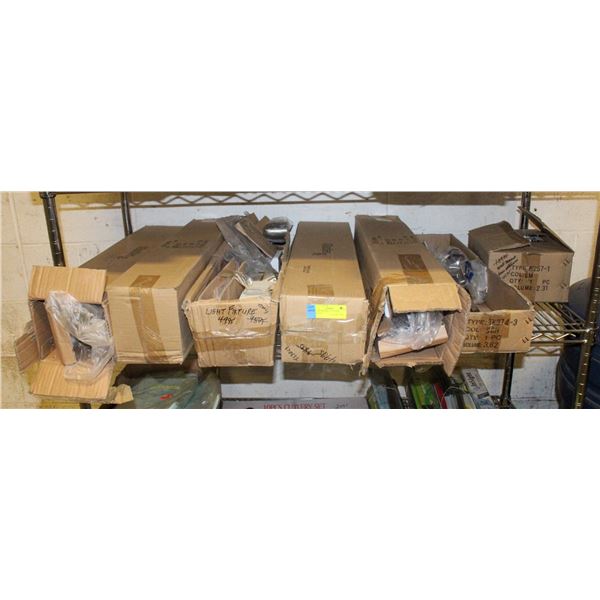 7 BOXES OF NEW OLD STOCK LIGHTING