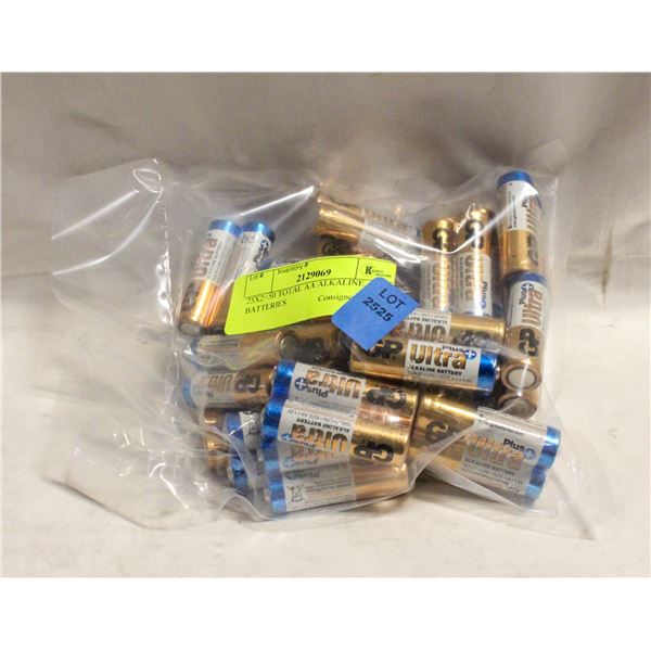 25X2=50 TOTAL AA ALKALINE BATTERIES