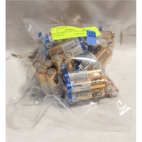 25X2=50 TOTAL AA ALKALINE BATTERIES