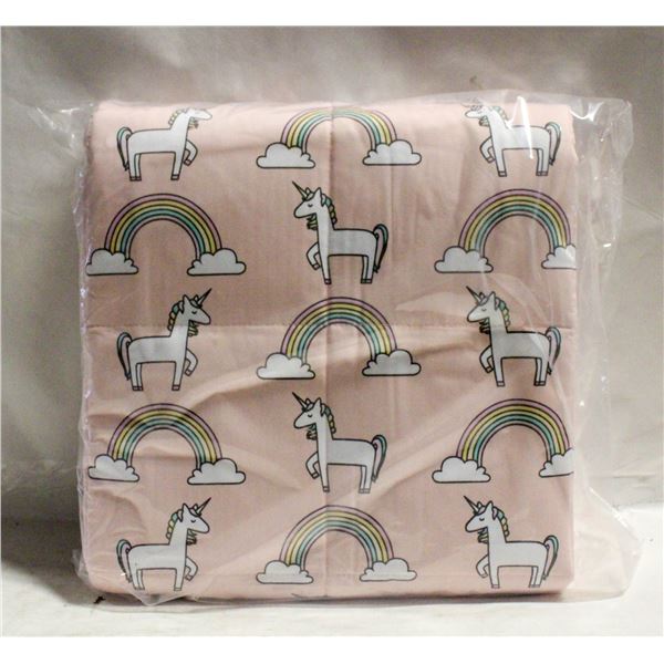 UNICORN 3 LB WEIGHTED BLANKET
