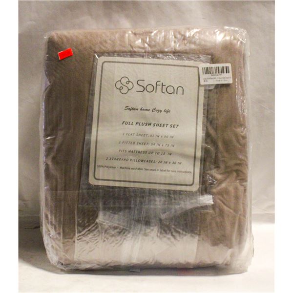 SOFTAN FULL PLUSH SHEET SET 1- FLAT 1-FITTED