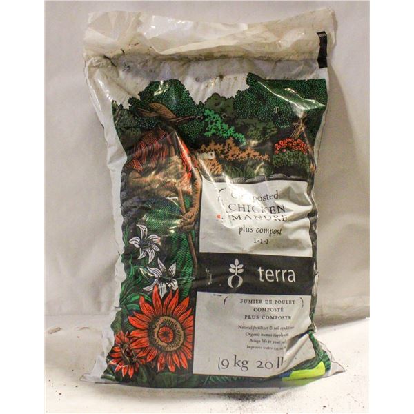 TERRA COMPOSTED CHICKEN MANURE 9 KG