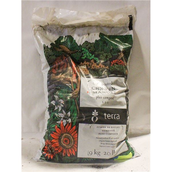 TERRA COMPOSTED STEER MANURE 9 KG