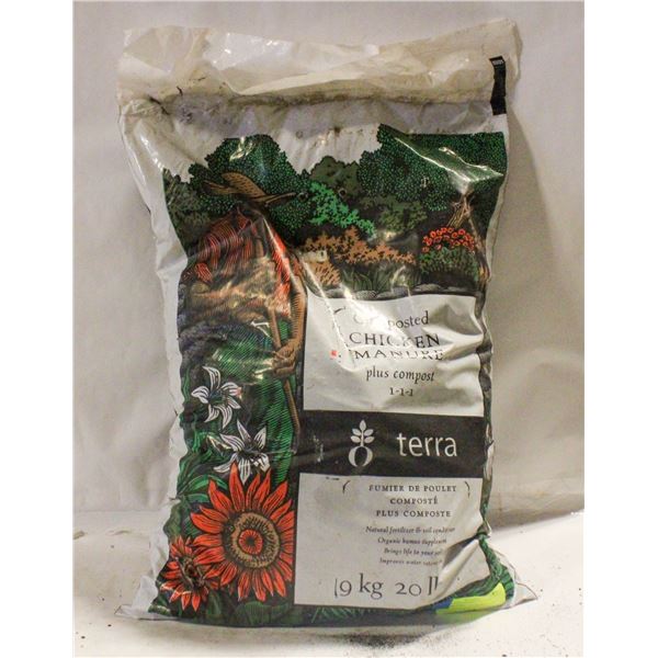 TERRA COMPOSTED STEER MANURE 9 KG