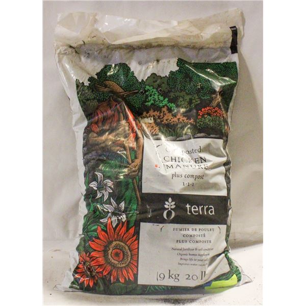 TERRA COMPOSTED STEER MANURE 9 KG