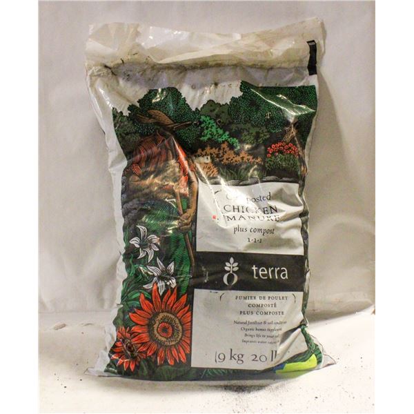 TERRA COMPOSTED STEER MANURE 9 KG