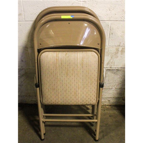 FOLDING CHAIRS (4)