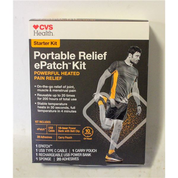 CVS HEALTH STARTER KIT PORTABLE RELIEF EPATCH KIT