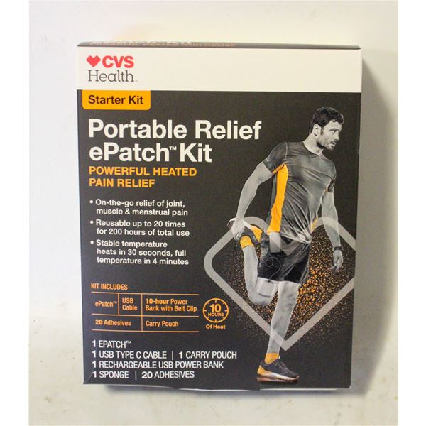 CVS HEALTH STARTER KIT PORTABLE RELIEF EPATCH KIT