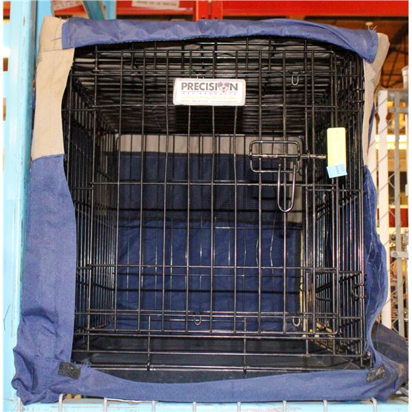 METAL FOLDING PET KENNEL WITH BOTTOM TRAY+COVER
