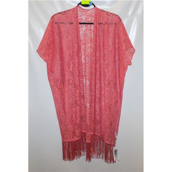 NEW LACE KIMONO PINK NEW WITH TAGS