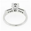 Image 6 : Vintage 14k White Gold 0.24 ctw Illusion Set Round Diamond Engagement Promise Ri