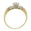 Image 8 : Vintage 14k Two Tone Gold Old European Cut Diamond Solitaire Engagement Ring