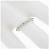 Image 3 : Solid 14K White Gold .30 ctw Round Brilliant Prong Diamond Stackable Band Ring