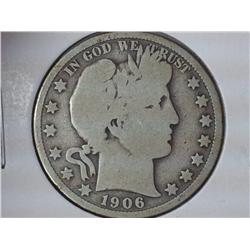 1906 Barber Half Dollar