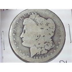 1884 Morgan Silver Dollar