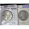 1949 And 1949-D Silver Washington Quarters