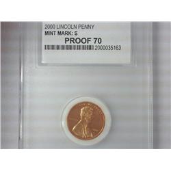 2000-S Lincoln Cent PCC PF70