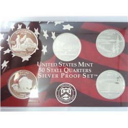 2005 US 50 State Quarters Silver Proof Set