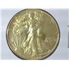 Image 1 : 1946 Gold Plated Walking Liberty Half Dollar