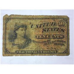 10 Cent US Fractional Currency