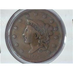1837 US Large Cent (Fine)