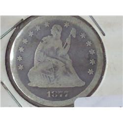 1877-S Seated Liberty Quarter