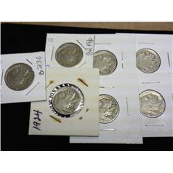 1923-29 Buffalo Nickels (7 Coins)