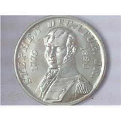 Stephen Decatur 1/2+ Oz. Silver Token (UNC)