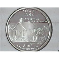 2004-S Iowa Silver Quarter (Gem Proof)
